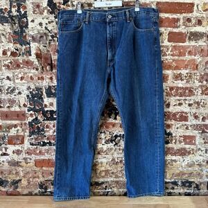 Levis 505 Jeans Mens 42x30 Regular Zip fly Blue denim Levi's